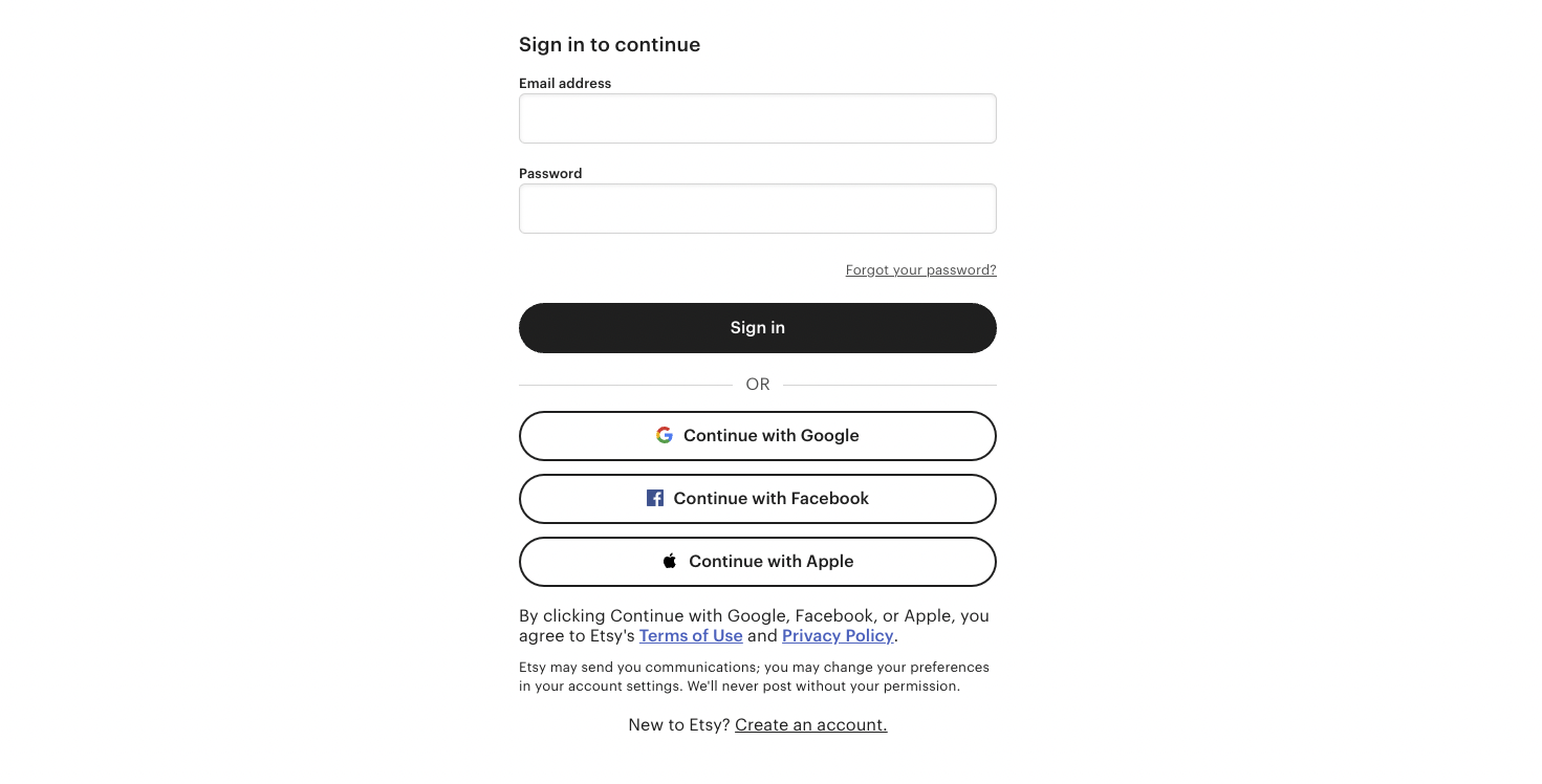 Etsy integration confirmation